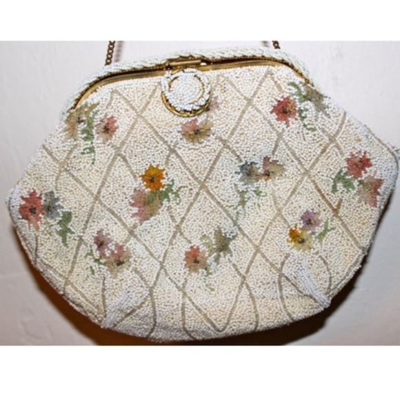 Vintage Beaded Purse Made In France - Picture 4 of 5